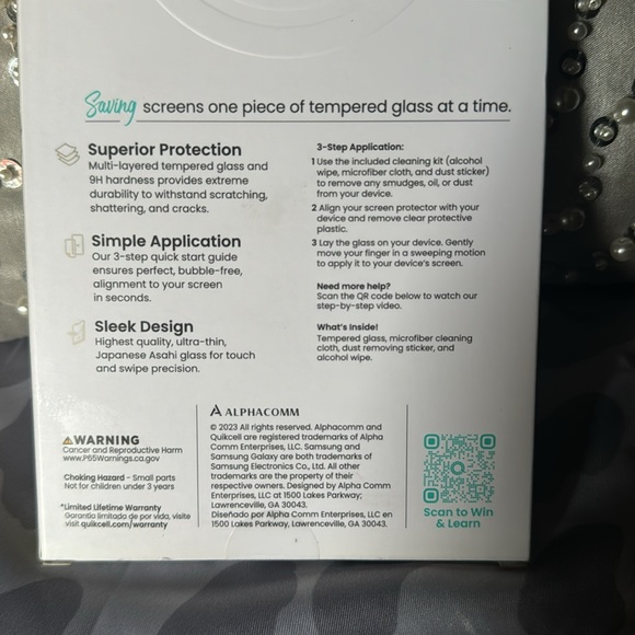 Tempered Glass Screen Protector for Samsung Galaxy A54 5G - Picture 4 of 5